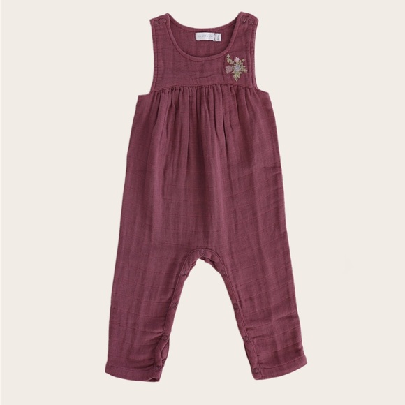 NWT Jamie Kay Organic Cotton Muslin Chelsea Onepiece Sugar Plum 3 yr - Picture 3 of 7